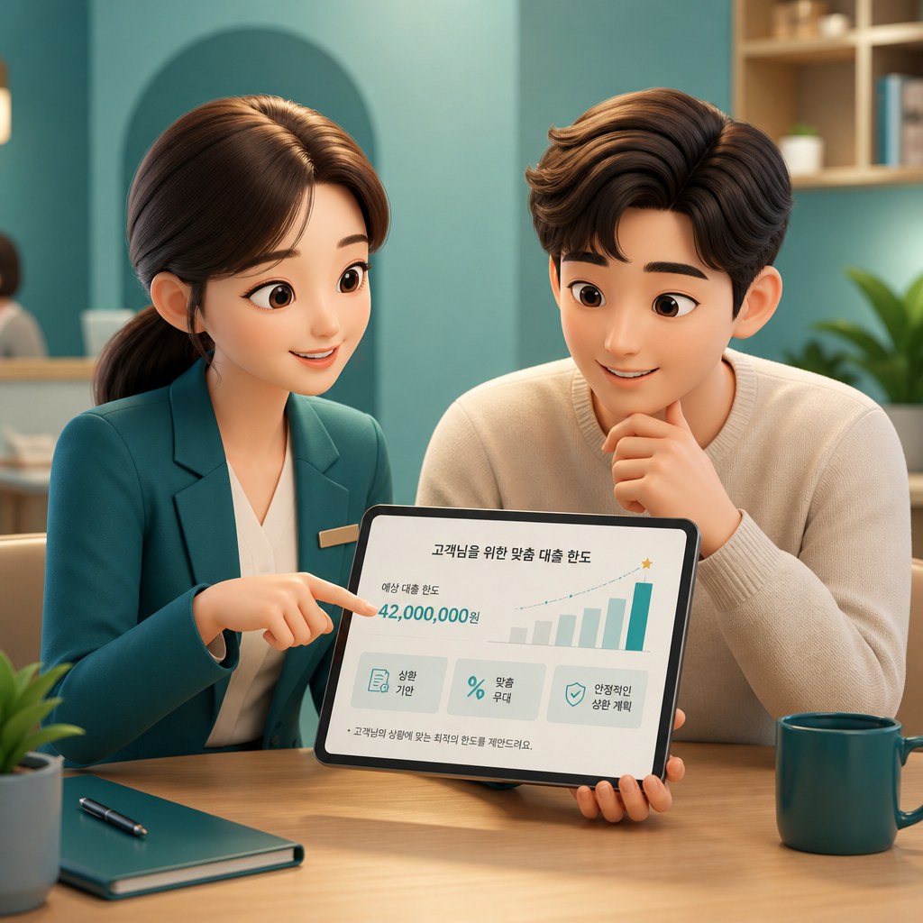 맞춤 한도 상담 캐릭터