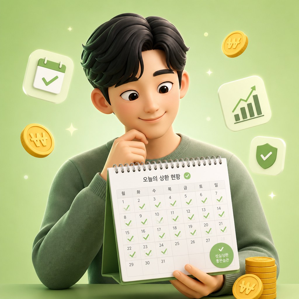 일 단위 상환 계획 캐릭터