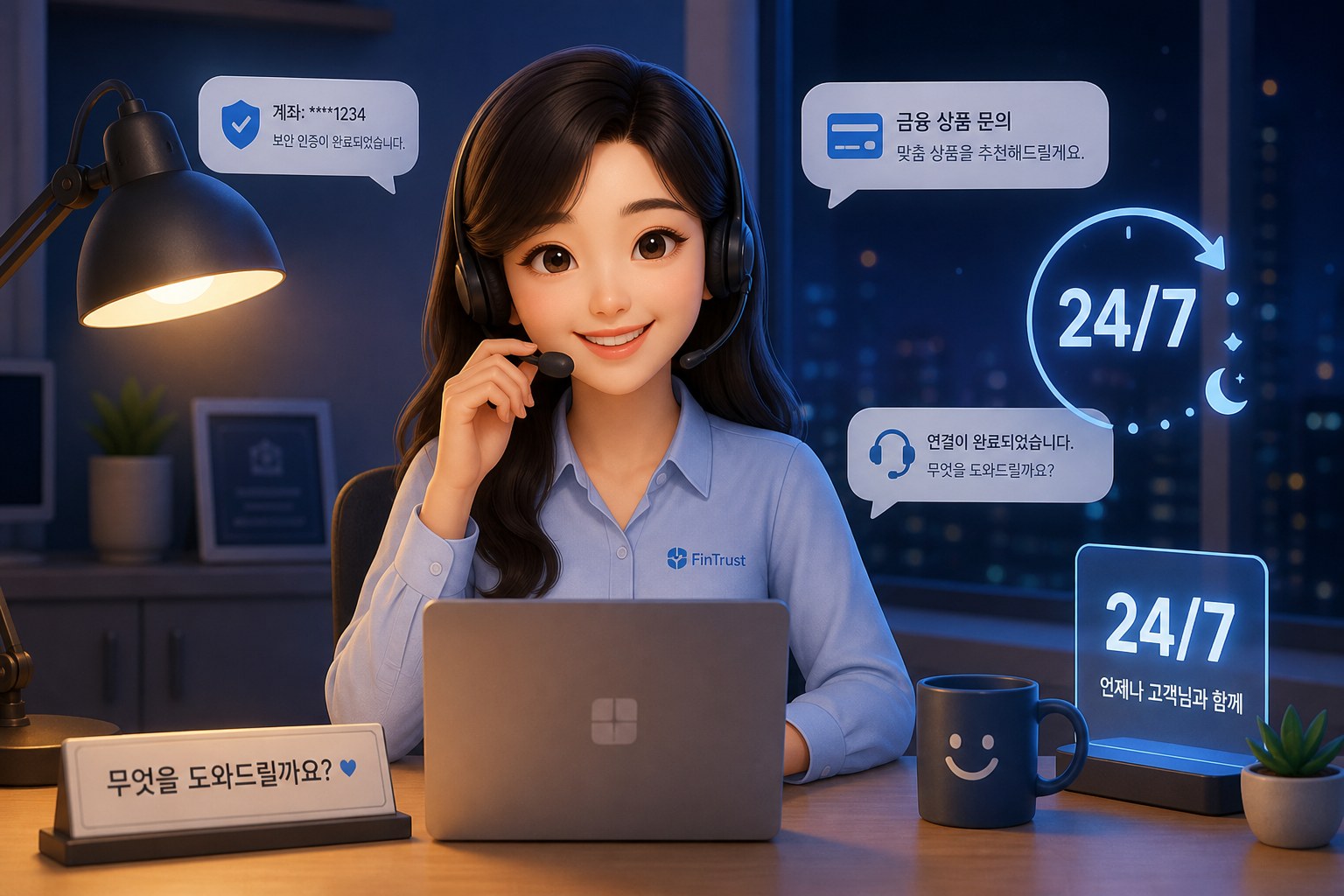 전문 상담원이 전화·상담 신청을 받는 장면